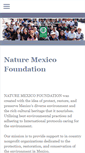 Mobile Screenshot of naturemexicofoundation.org